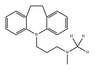 3-(10,11-Dihydro-5H-dibenzo[b,f]azepin-5-yl)-N-methyl-N-(<sup>2</sup>H<sub>3</sub>)methyl-1-propanamine Structure