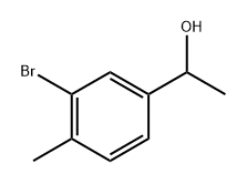 Benzenemethanol, 3-bromo-α,4-dimethyl- 구조식 이미지