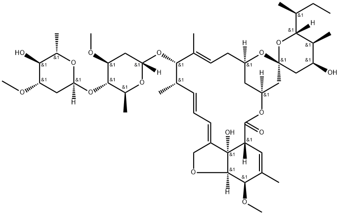(23S)-22,23-Dihydro-23-hydroxyavermectin A1a Structure