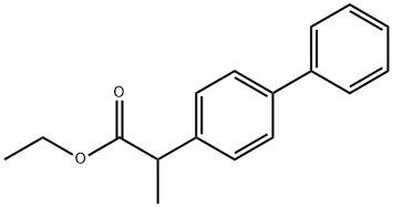 [1,1'-Biphenyl]-4-acetic acid, α-methyl-, ethyl ester 구조식 이미지