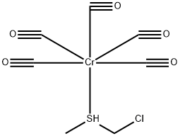 Chromium, pentacarbonyl[chloro(methylthio)methane]-, (OC-6-22)- (9CI) Structure