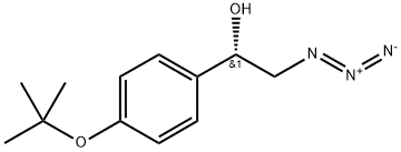(αS)-α-(Azidomethyl)-4-(1,1-dimethylethoxy)benzenemethanol Structure