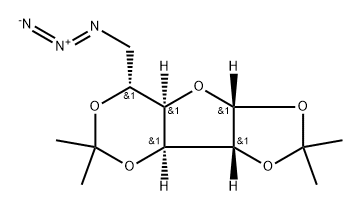 α-D-Glucofuranose, 6-azido-6-deoxy-1,2:3,5-bis-O-(1-methylethylidene)- Structure