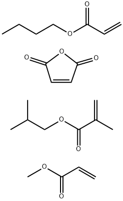 2-Propenoic acid, 2-methyl-, 2-methylpropyl ester, polymer with butyl 2-propenoate, 2,5-furandione and methyl 2-propenoate Structure