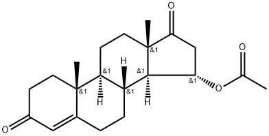 (15α)-3,17-Dioxoandrost-4-en-15-yl acetate Structure