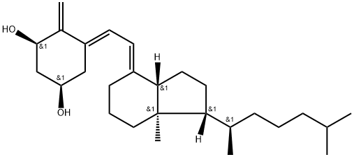 1α-hydroxy-5,6-trans-vitamin D3 Structure