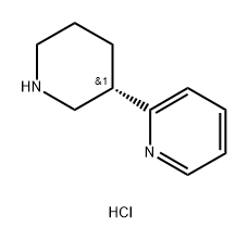 Pyridine, 2-(3S)-3-piperidinyl-, hydrochloride (1:2) 구조식 이미지