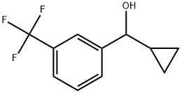 α-Cyclopropyl-3-(trifluoromethyl)benzenemethanol Structure