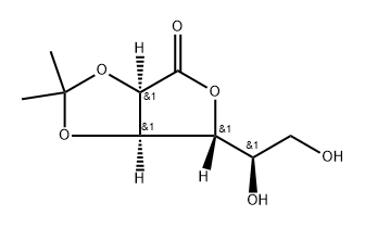 2,3-O-Isopropylidene-D-allonic Acid γ-Lactone 구조식 이미지