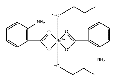 BIS(2-aminobenzoato-O,O')dibutyl-Tin Tin,BIS(2-aminobenzoato-O,O')dibutyl- 구조식 이미지