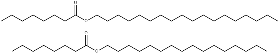 Octanoic acid, hexadecyl ester, mixt. with octadecyl octanoate 구조식 이미지