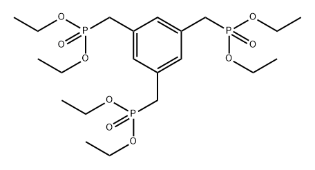 Phosphonic acid, P,P',P''-[1,3,5-benzenetriyltris(methylene)]tris-, P,P,P',P',P'',P''-hexaethyl ester Structure