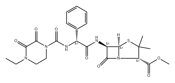 Piperacillin Methyl Ester 구조식 이미지