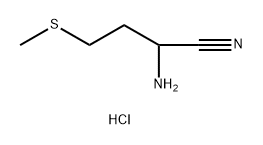 Butanenitrile, 2-amino-4-(methylthio)-, hydrochloride (1:1) Structure