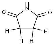 2,5-Pyrrolidinedione-3,3,4,4-d4 (9CI) 구조식 이미지