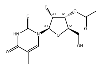 3-O-ACETYL-2-FLUORO-THYMIDINE Structure