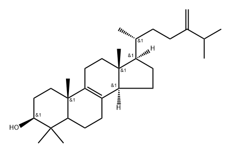 4,4-Dimethyl-5alpha-ergosta-8,24(28)-dien-3beta-ol 구조식 이미지