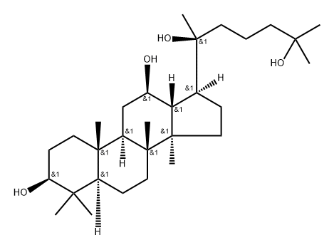 20(S)-25-Hydroxyprotopanaxadiol Structure