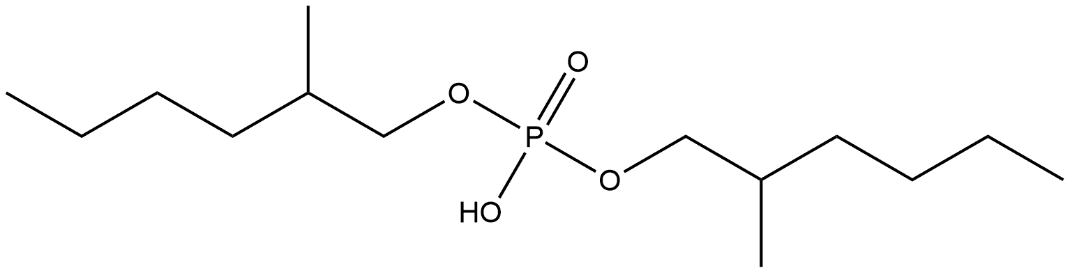 1-Hexanol, 2-methyl-, hydrogen phosphate (9CI) Structure