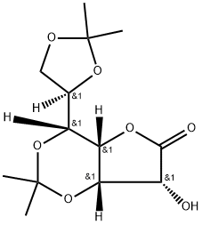 3,5:6,7-bis-O-(1-메틸에틸리덴)-α-D-글루코헵톤성γ-락톤 구조식 이미지