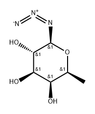 β-L-Galactopyranosyl azide, 6-deoxy- Structure