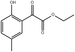 Benzeneacetic acid, 2-hydroxy-5-methyl-α-oxo-, ethyl ester 구조식 이미지