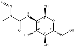 2-DESOXY-2-(3-METHYL-3-NITROSOUREIDO)-D-GLUCOPYRANOSE Structure