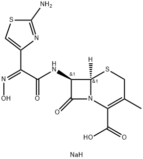 Cefdinir Impurity 1 Sodium Salt Structure