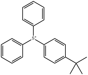 Sulfonium, [4-(1,1-dimethylethyl)phenyl]diphenyl- Structure