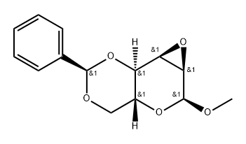 α-D-Allopyranoside, methyl 2,3-anhydro-4,6-O-[(R)-phenylmethylene]- Structure