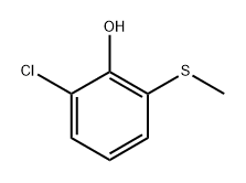 2-chloro-6-(methylthio)phenol 구조식 이미지