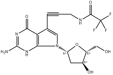 7-TFA-ap-7-Deaza-dG Structure