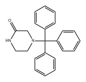 4-Trityl-piperazin-2-one Structure