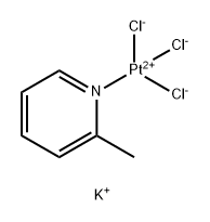 Platinate(1-), trichloro(2-methylpyridine)-, potassium (1:1), (SP-4-2)- Structure