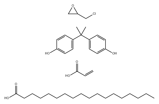 페놀,4,4-(1-메틸에틸리덴)비스-,(클로로메틸)옥시란중합체,옥타데카노에이트2-프로페노에이트 구조식 이미지