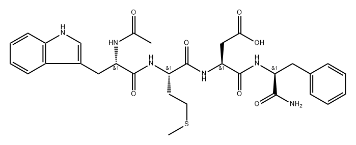 Acetyltetragastrin Structure