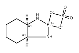 azanide, cyclohexanamine, platinum(+4) cation, trisulfate Structure