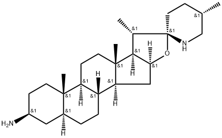 (22S,25S)-5α-Spirosolane-3β-amine Structure