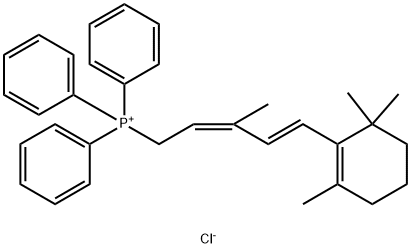 Phosphonium, [(2Z,4E)-3-methyl-5-(2,6,6-trimethyl-1-cyclohexen-1-yl)-2,4-pentadien-1-yl]triphenyl-, chloride (1:1) 구조식 이미지