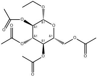1-O-에틸-β-D-글루코피라노스2,3,4,6-테트라아세테이트 구조식 이미지