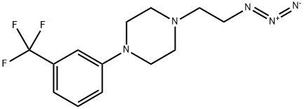 Piperazine, 1-(2-azidoethyl)-4-[3-(trifluoromethyl)phenyl]- Structure