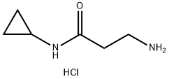 3-amino-N-cyclopropylpropanamide hydrochloride Structure
