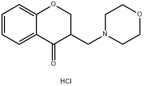 3-(Morpholinomethyl)chroman-4-one hydrochloride 구조식 이미지