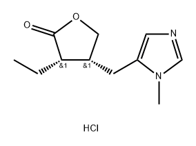 PILOCARPINE-3H(G) HYDROCHLORIDE 구조식 이미지