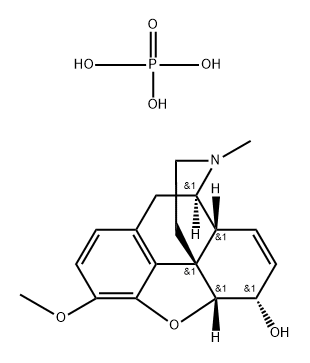 CODEINE PHOSPHATE, DIHYDRATE) 구조식 이미지