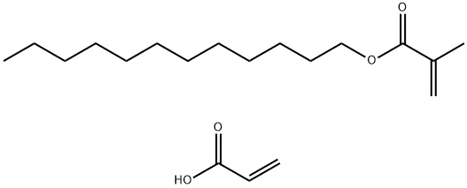 2-Propenoic acid, 2-methyl-, dodecyl ester, polymer with 2-propenoic acid, sodium salt 구조식 이미지