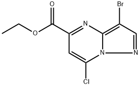 ethyl 3-bromo-7-chloropyrazolo[1,5-a]pyrimidine-5-carboxylate Structure