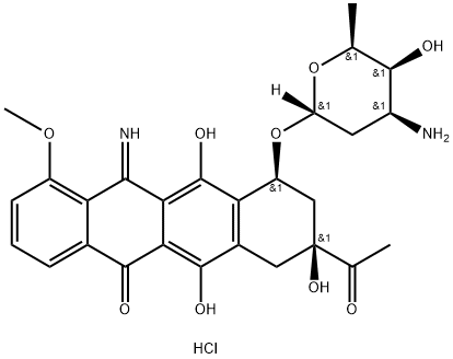 5-Iminodaunorubicin 구조식 이미지