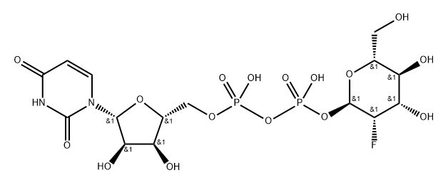 UDP-2-deoxy-2-fluoro-D-mannose Structure