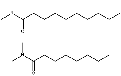 N,N-Dimethyldecanamide mixt. with N,N-dimethyloctanamide 구조식 이미지